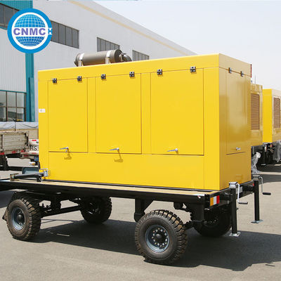 80KW Quiet Trailer Type Generator Soundproof With Steel Frame